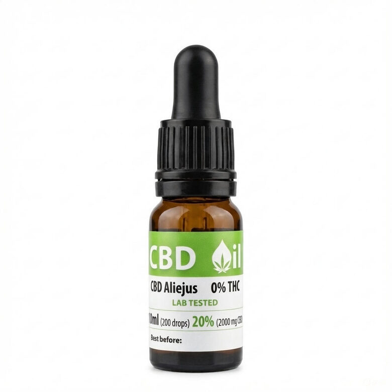 20% Ren CBD Olie (THC-fri) 2000mg – Cannamama Bestseller