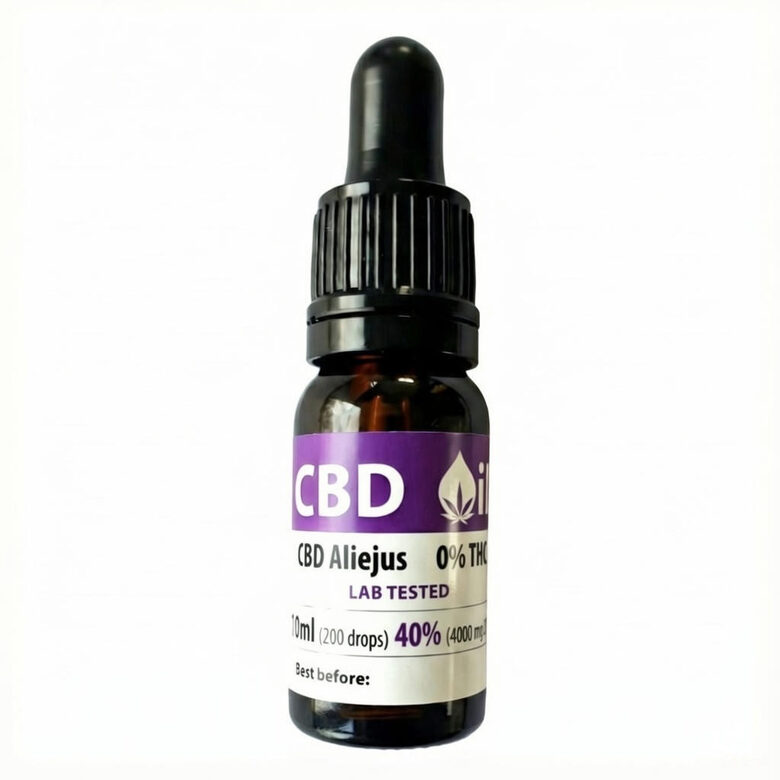 40% Ren CBD Olie (THC-fri) 4000mg – Cannamama Isolat