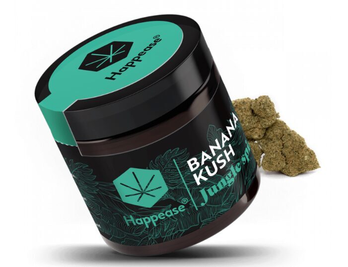 Happease CBD-hamppukukat “Banana Kush”, 1–5 g