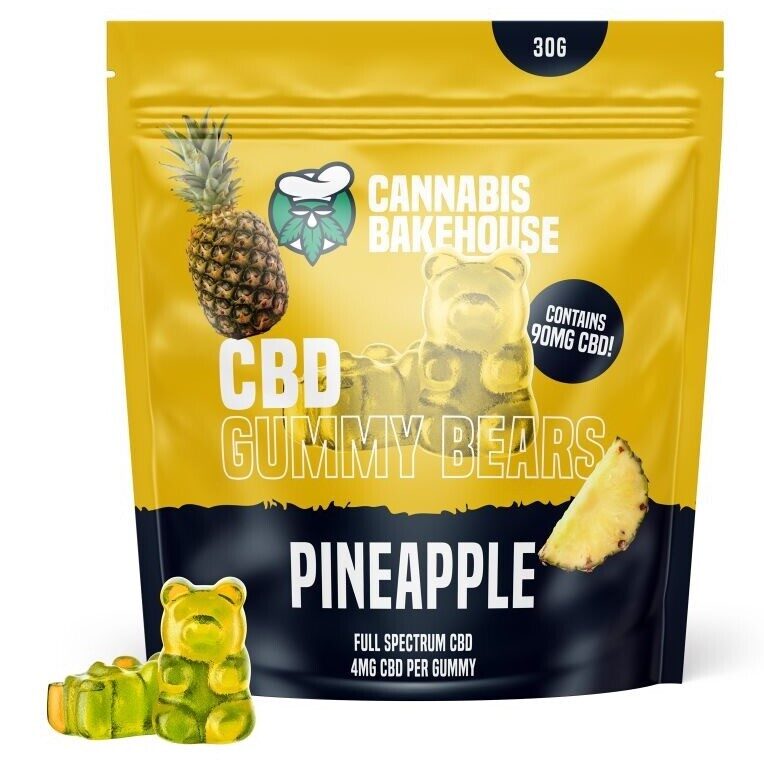 Cannabis Bakehouse CBD-kuminallet, Ananas, 22 kpl × 4 mg CBD, 30 g