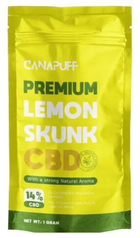 CanaPuff CBD Kanapių Žiedai „Lemon Skunk“ (CBD 14%)