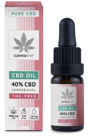CANNALINE CBD Kanapių Aliejus 40% (4000 mg, 10 ml) – THC FREE
