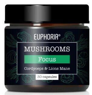 „Euphoria“ Funkciniai Grybai „Focus“ – Protinės Veiklos Palaikymui (30 kapsulių)