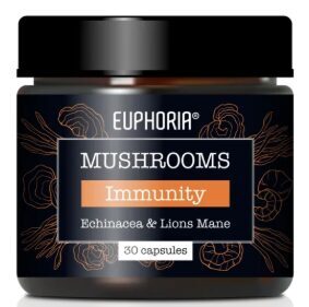 Euphoria Mushrooms Immunity – imuniteto palaikymui, 30 kapsulių