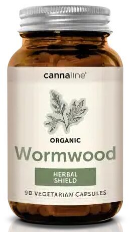 Cannaline Wormwood Herbal Shield Mushrooms, 90 kapsulių