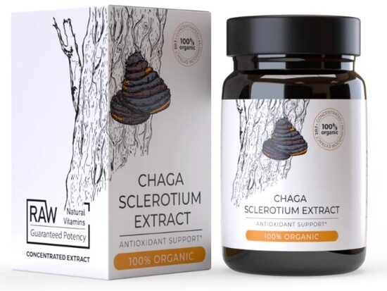 Endoca Chaga Mushroom Extract – ekologiškas Chaga grybų ekstraktas, 30 kapsulių