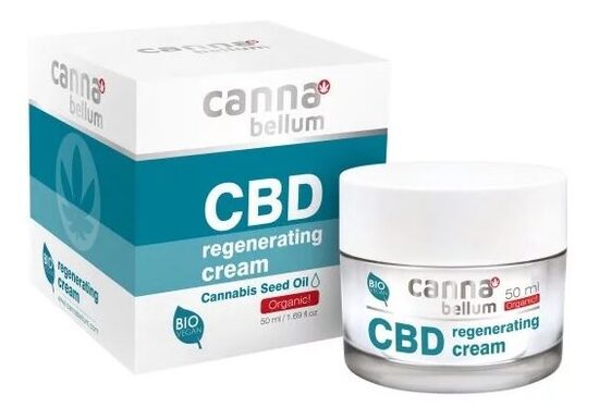 Cannabellum regeneruojamasis veido kremas su CBD, 50 ml