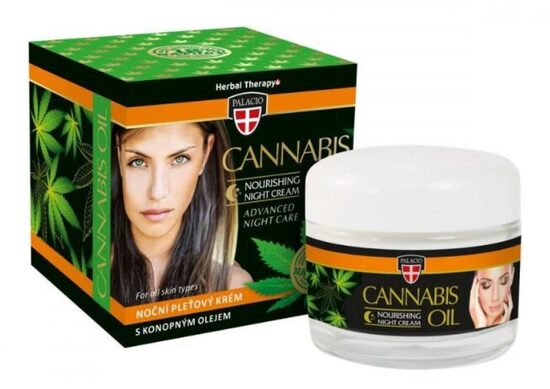 Palacio CANNABIS naktinis veido kremas su kanapių aliejumi, 50 ml