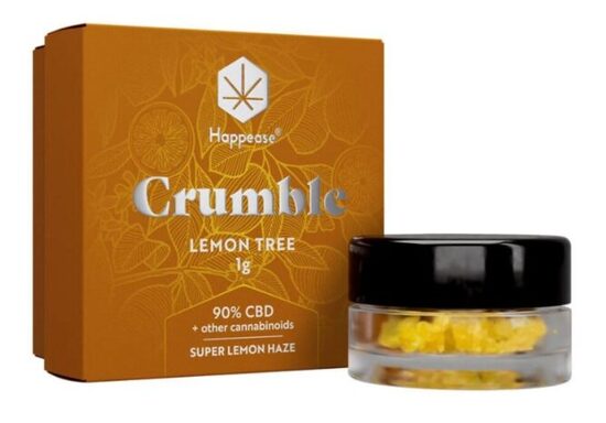 Happease Lemon Tree Crumble – 90 % CBD ekstraktas, 1 g