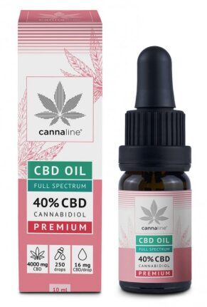 CANNALINE Premium pilna spektra kaņepju eļļa ar 40 % CBD, 4000 mg, 10 ml