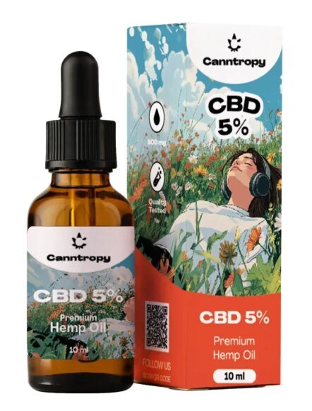 Canntropy CBD kanapių aliejus, 5 %, 500 mg, 10 ml