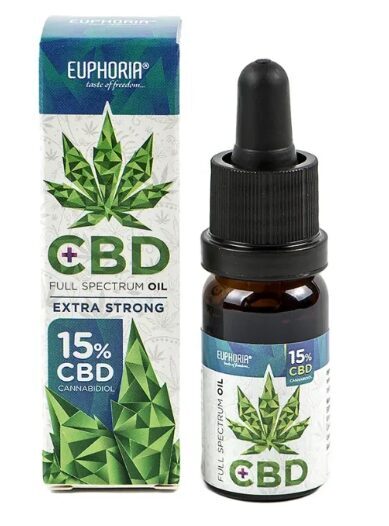 Euphoria CBD aliejus 15 %, 10 ml, 1500 mg