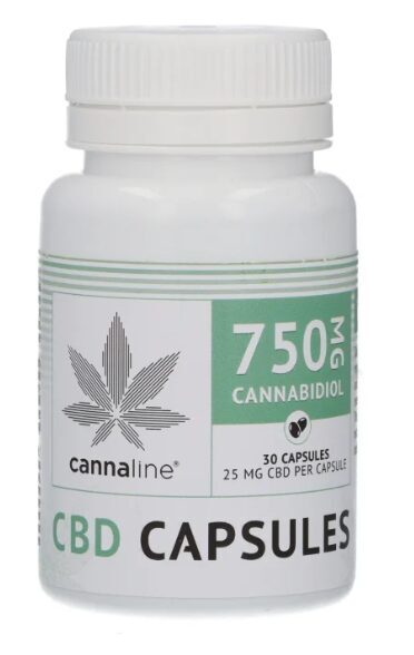 Cannaline CBD minkštosios kapsulės – 750 mg CBD, 30 × 25 mg