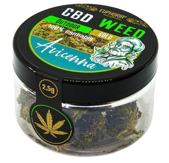 Euphoria CBD kaņepju ziedi “Gold Avicenna” – 2,5 g