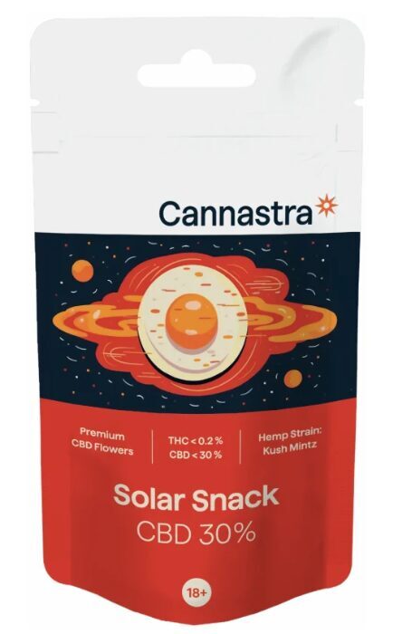 Cannastra CBD kaņepju ziedi „Solar Snack“, CBD 30 %, 1–100 g