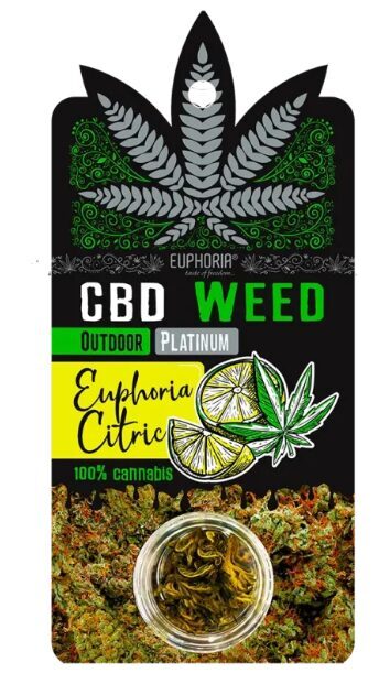 Euphoria CBD kaņepju ziedi “Platinum Euphoria Citric” – 0,7 g