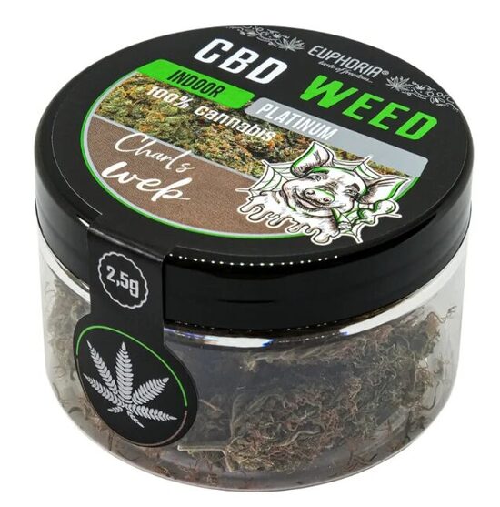 Euphoria CBD kaņepju ziedi “Platinum Greedy Pig” – 2,5 g