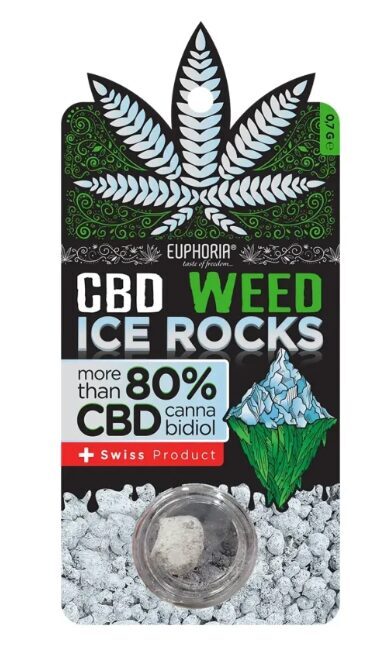 Euphoria CBD Ice Rock 80 % – pluoštinių kanapių žiedai, 0,7 g