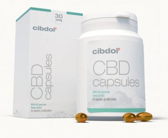 Cibdol pilna spektra CBD mīkstās kapsulas 30 % – 3000 mg CBD, 60 gab.