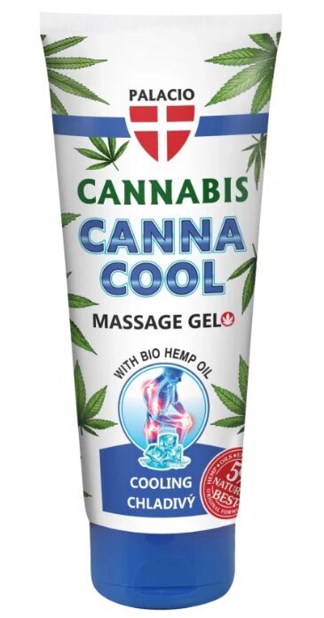Palacio CANNABIS vėsinantis masažo gelis su kanapių aliejumi – 200 ml