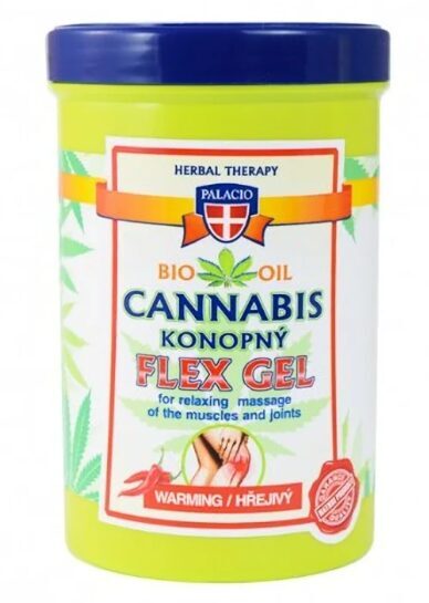 Palacio CANNABIS FLEX šildantis masažo gelis – 380 ml