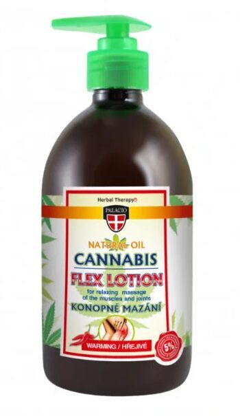 Palacio CANNABIS šildantis kanapių masažo gelis su pompa – 500 ml