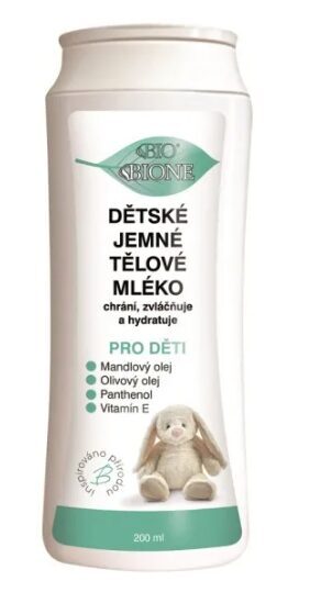 Bione Baby ypač švelnus kreminis kūno losjonas kūdikiams – 200 ml
