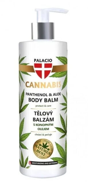 Palacio kanapių kūno balzamas su pantenoliu ir alaviju, 400 ml