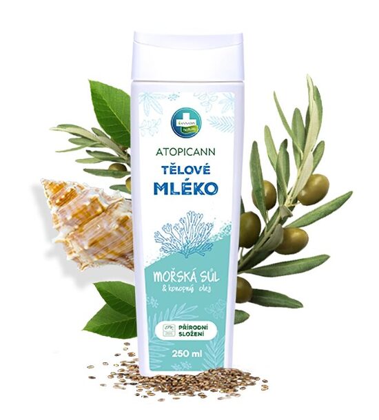 Annabis Topicann natūralus kūno losjonas su kanapių aliejumi, 250 ml