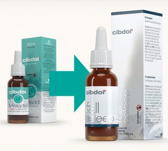 Cibdol Fall Asleep Meladol liposomālie pilieni ar CBD un melatonīnu, 30 ml