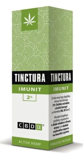 CBDex Imunit CBD tinktūra 2 %, 200 mg, 10 ml