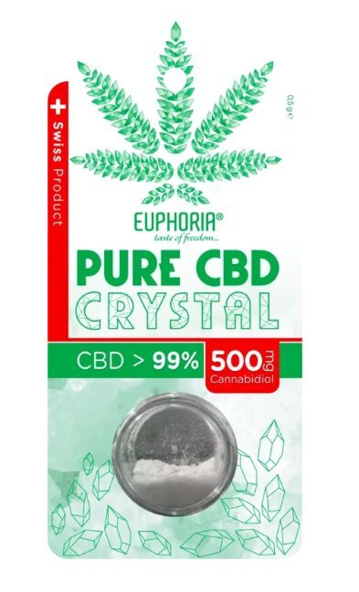 Euphoria Pure CBD kristāli 99,6 %, 500 mg