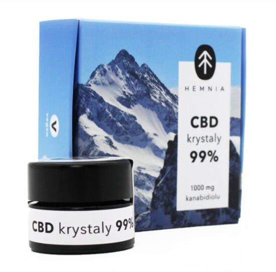 Hemnia CBD kristāli 99 %, 5000 mg CBD, 5 g