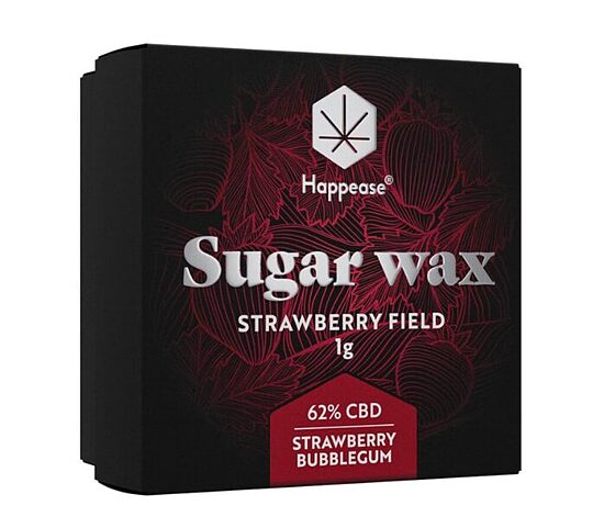 Happease Strawberry Field Sugar Wax CBD ekstrakts 62 %, 1 g