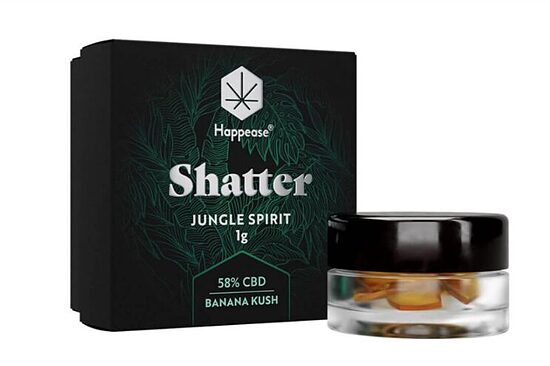 Happease Jungle Spirit Shatter CBD ekstrakts 58 %, 1 g