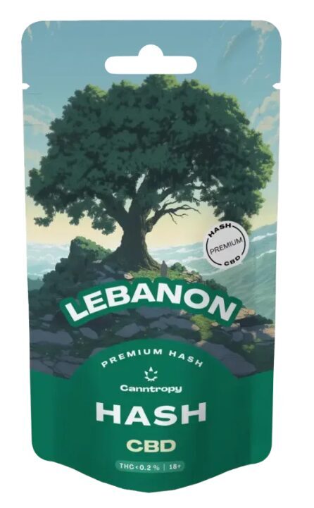 Canntropy Lebanon CBD hašišs, THC <0,2 %, 1–100 g