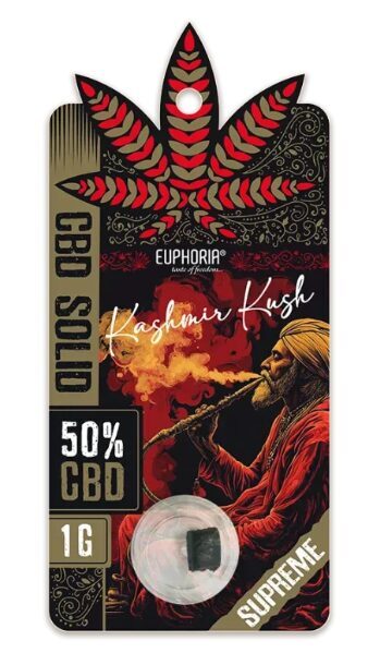 Euphoria Kashmir Kush CBD hašišs, 50 % CBD, THC <0,2 %, 1 g
