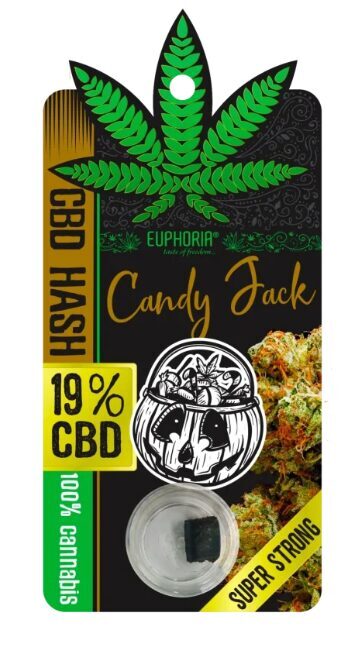 Euphoria Candy Jack CBD hašišs, 19 % CBD, THC <0,2 %, 1 g