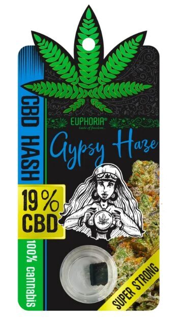 Euphoria Gypsy Haze CBD hašišs, 19 % CBD, 1 g