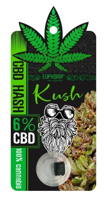 Euphoria Kush CBD hašišs, 6 % CBD, 1 g