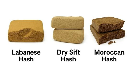 CBD hašiša paraugu komplekts – Moroccan, Lebanon un Dry Sift, 3 × 1 g