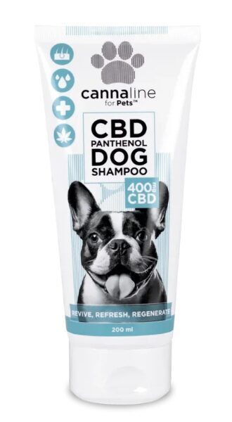 Cannaline CBD-shampoo koirille pantenolilla, 400 mg CBD, 200 ml