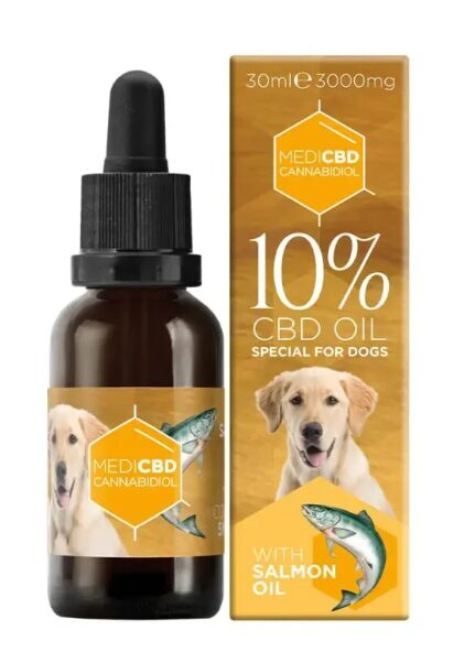 MediCBD CBD-öljy koirille lohiöljyllä, 10 % CBD, 3000 mg, 30 ml