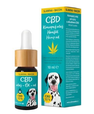Cannadorra CBD-hamppuöljy koirille, pekonin makuinen, 10 % CBD, 10 ml