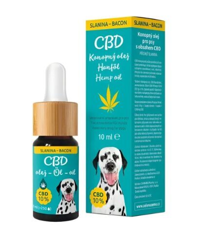 Cannadorra CBD-hamppuöljy koirille pekonin aromilla, 5 % CBD, 10 ml