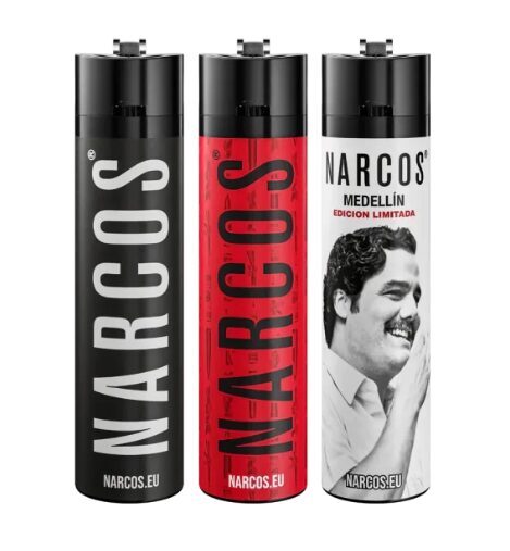 Narcos Design 2 žiebtuvėliai, ekspozicinė dėžutė – 30 vnt.