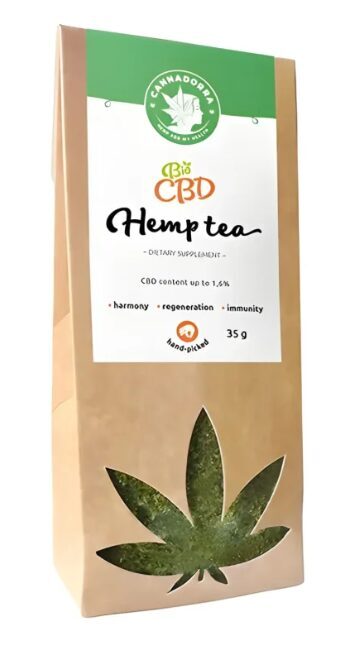 Cannadorra CBD -hampputee, 1,6 % CBD, 35 g