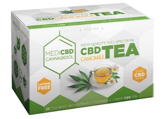 MediCBD kamomillatee CBD:llä 7,5 mg, 20 teepussia