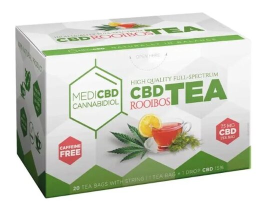 MediCBD Rooibos CBD -tee – 7,5 mg CBD, 20 teepussia