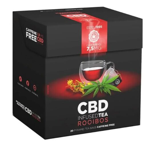 CBD Rooibos -tee – 7,5 mg CBD, 20 teepussia